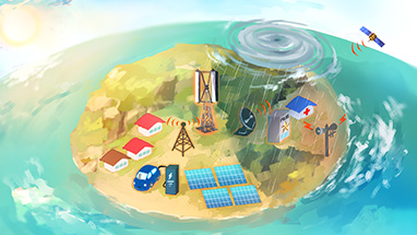 離島マイクログリッドシステムのイメージ
